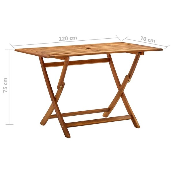 vidaXL Folding Patio Table 47.2