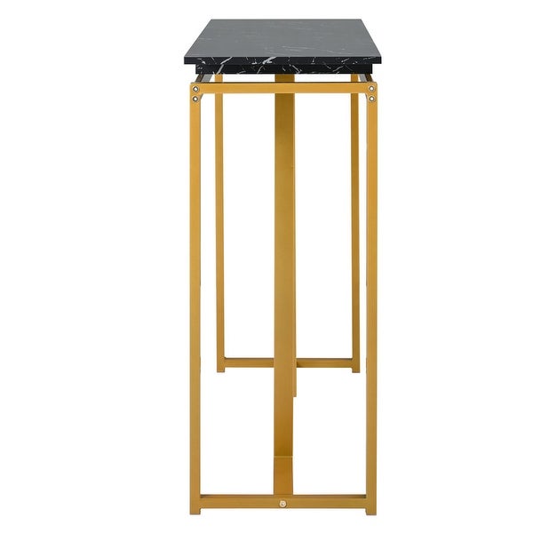 Modern Console Table， Extra Long Entryway Table with Metal Frame for Entryway， Hallway， Living Room， Foyer， Corridor