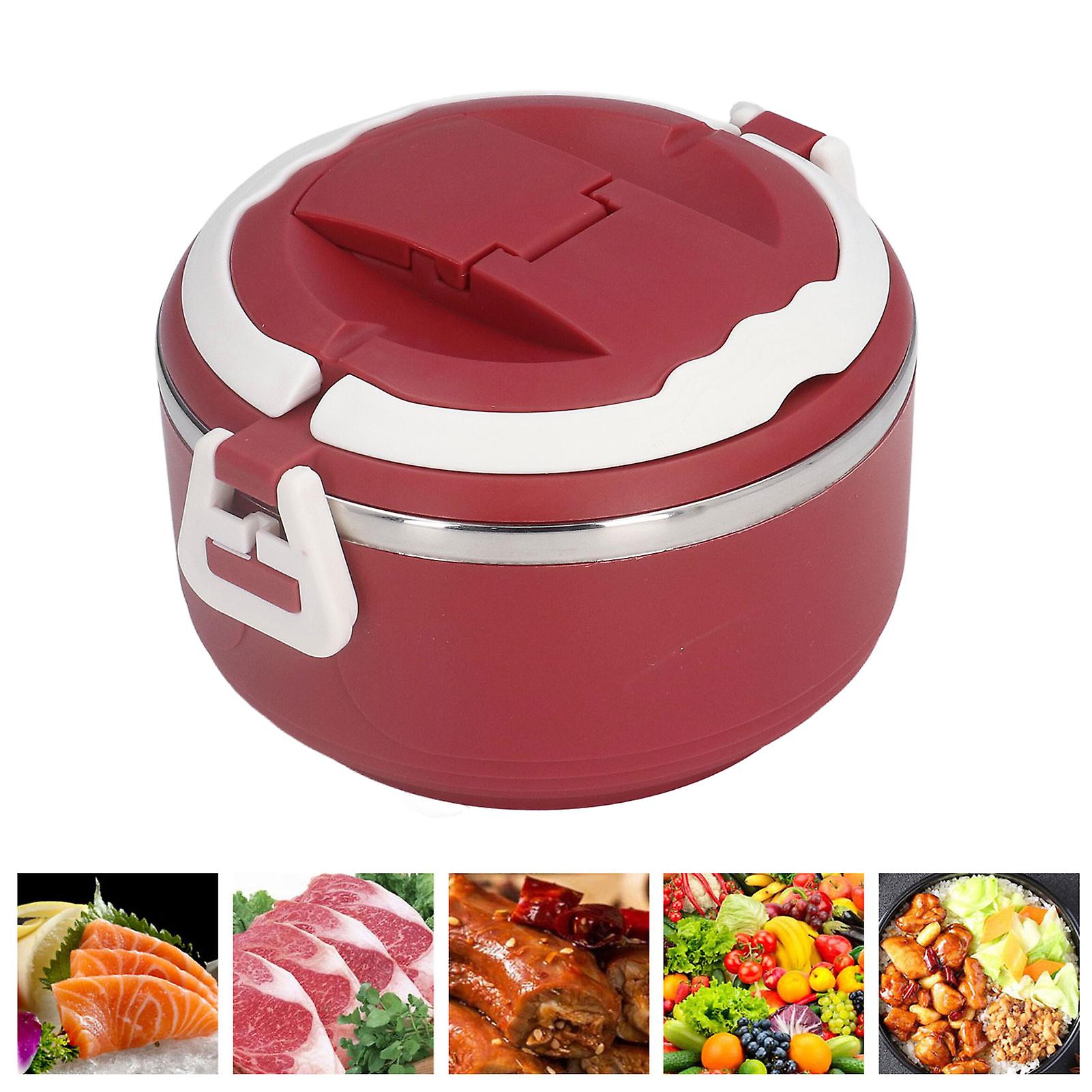 Bento Box， Stainless Steel Lunch Box For Kids/adult， Japanese Style Food Container With Handle Portable Lunch Container For For School，travel[red]