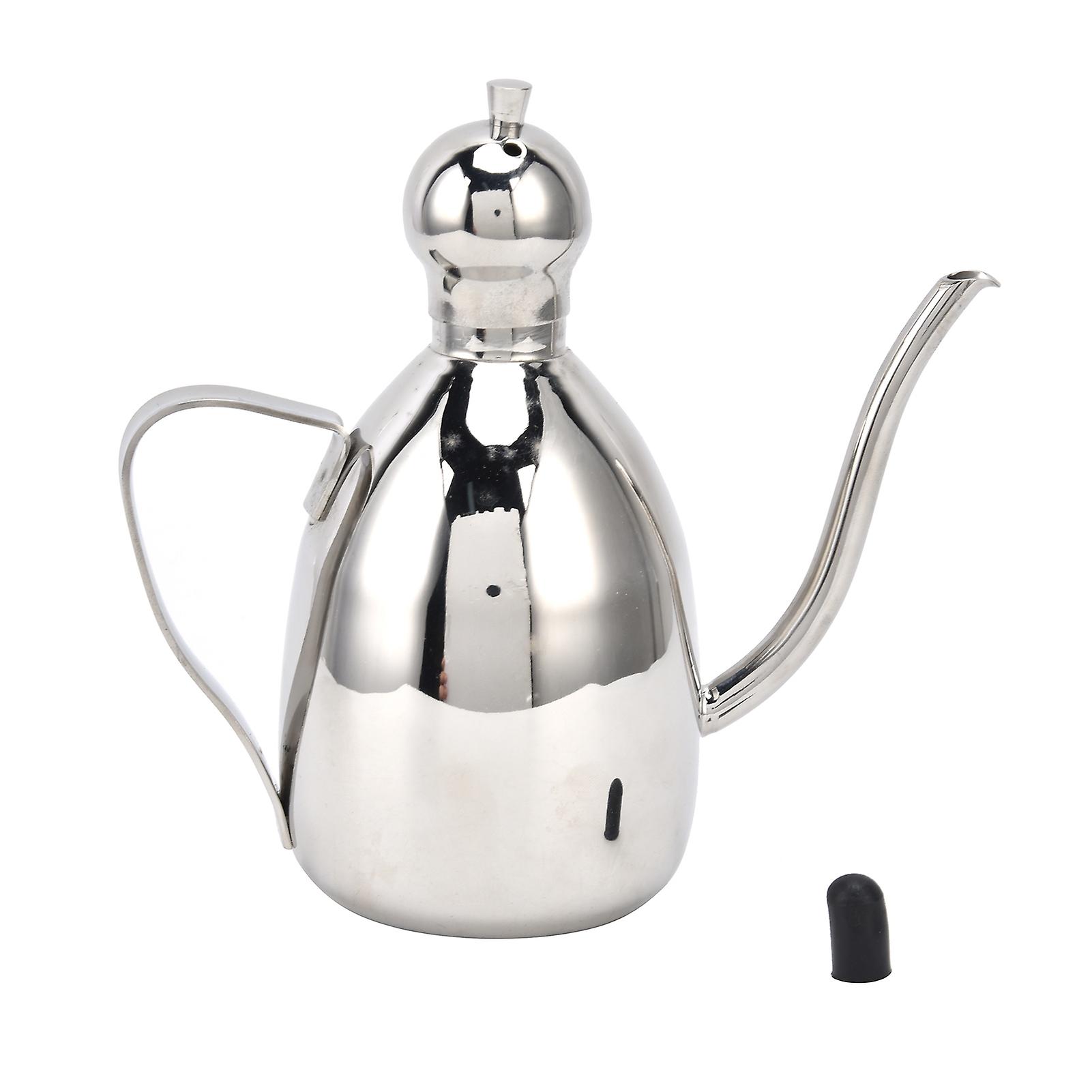 Stainless Steel Oil Can Portable High Water Tightness Stainless Steel Oil Can For Kitchen0.25l