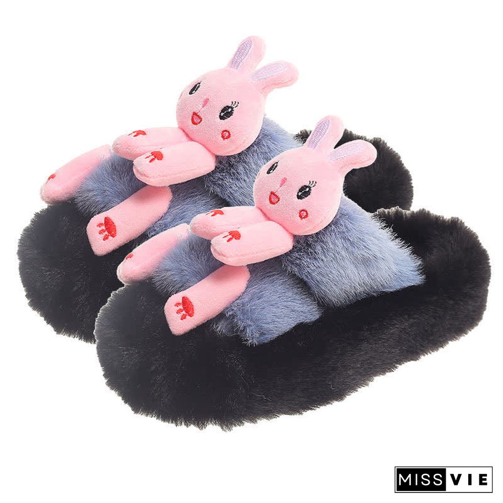 Funny Cartoon Plush Casual Slippers