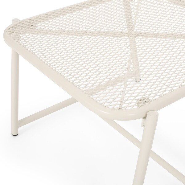 Bucknell Outdoor Iron Metal Mesh Side Table by Christopher Knight Home