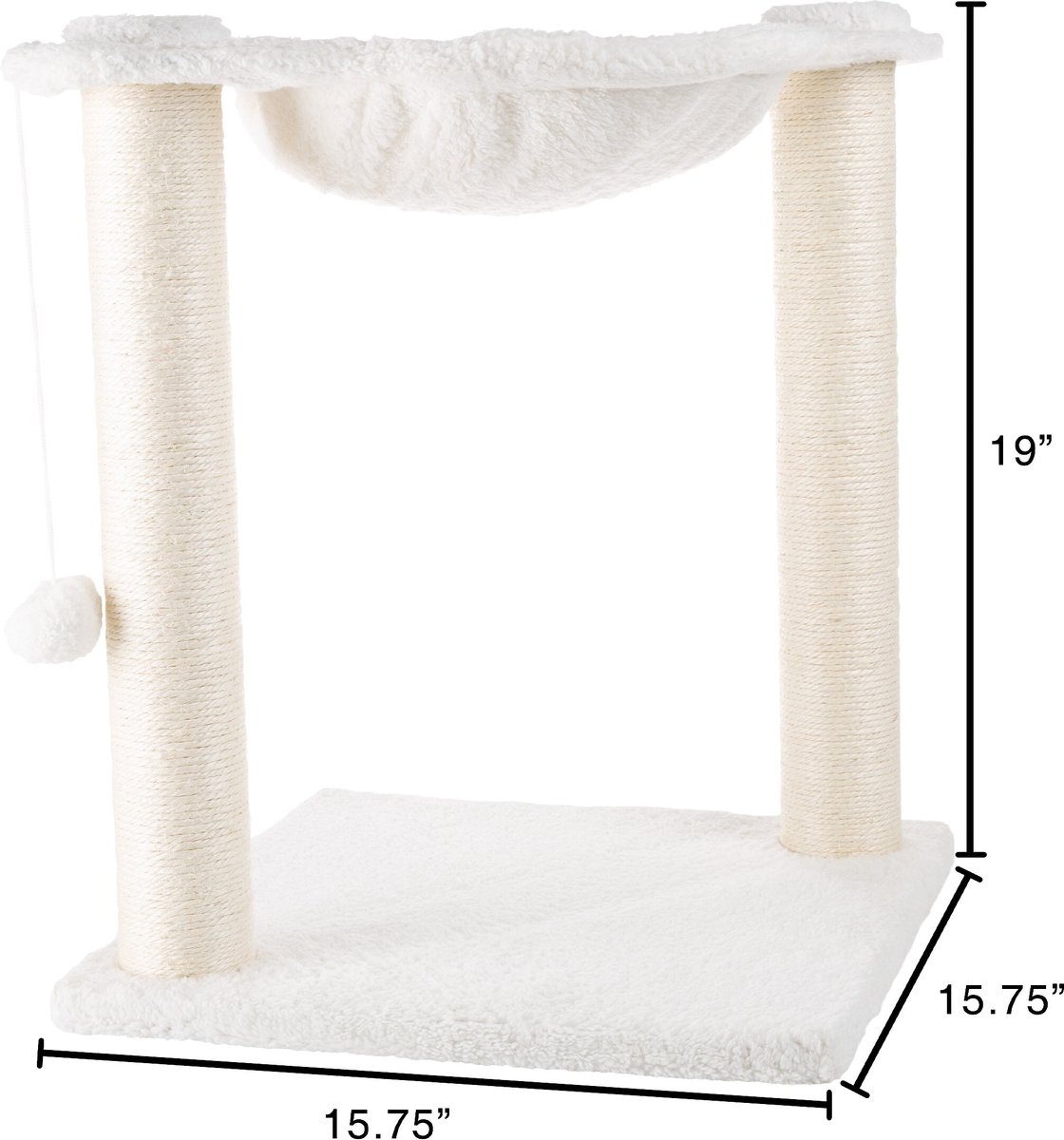 Pet Adobe 19-in Sisal Cat Tree and Condo