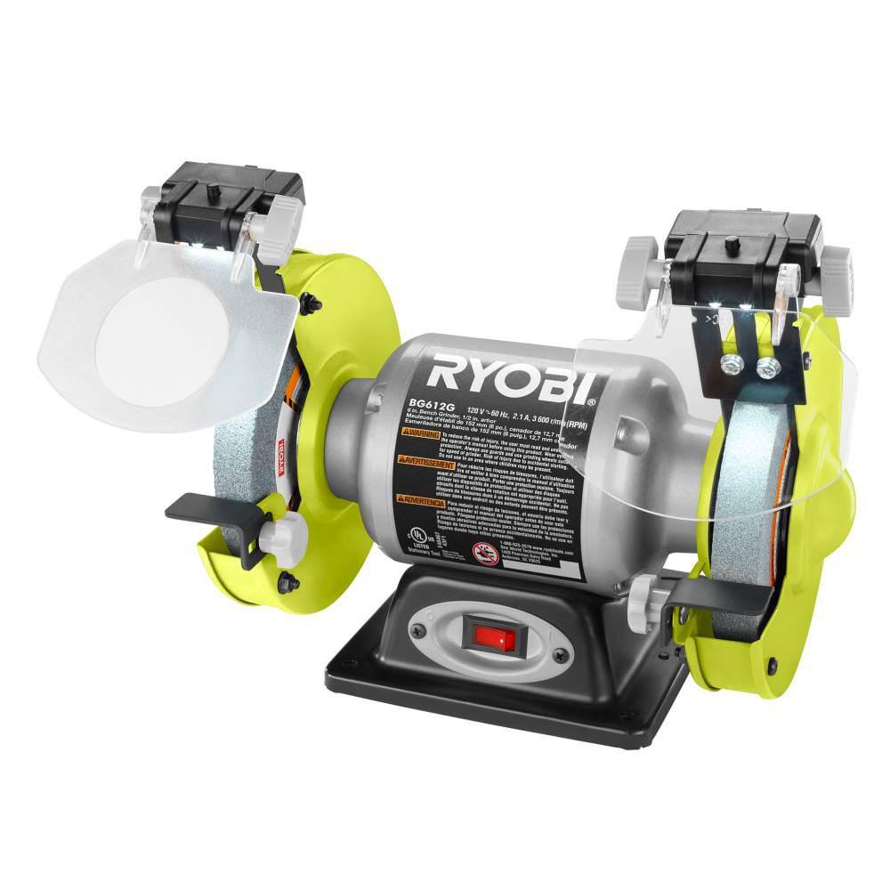 RYOBI 2.1 Amp 6” Grinder with LED lights BG612G