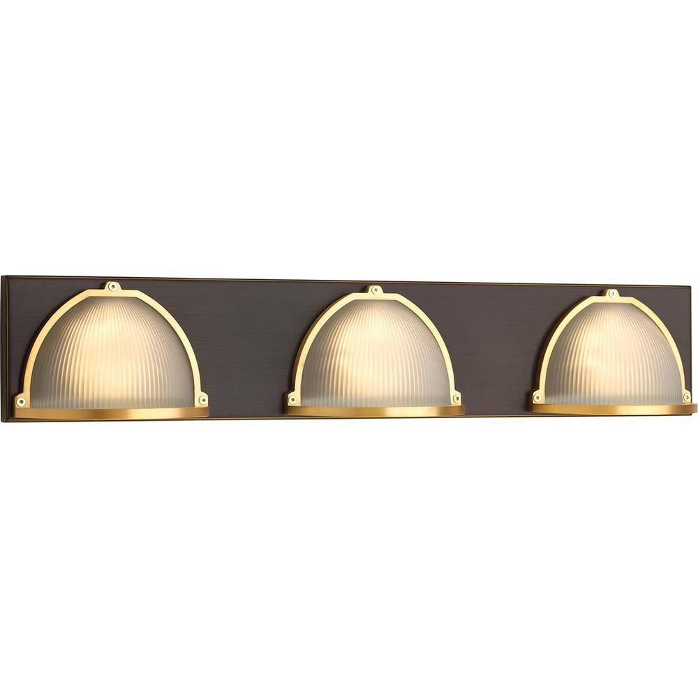 Progress Lighting Ponder Collection 9-Watt Antique Bronze Integrated LED Bath Light P300092-020-30