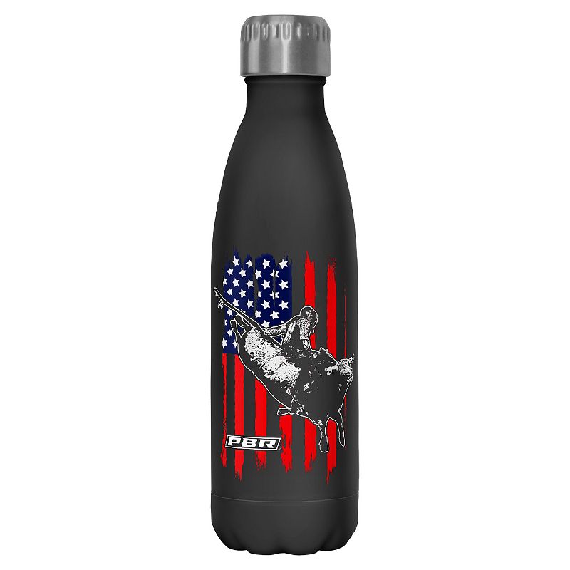 PBR USA Flag Bull Riding 17 oz. Stainless Steel Bottle