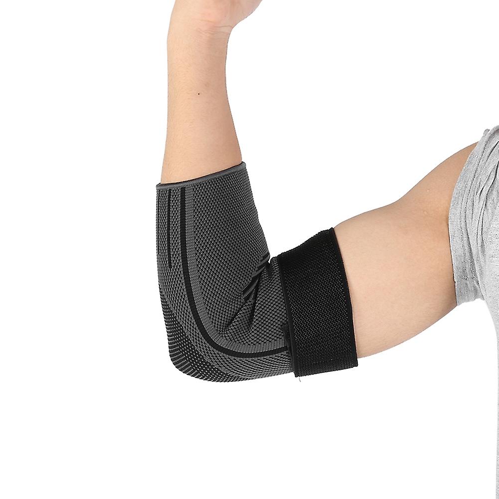 Elbow Sleeve Compression Support Brace Elastic Bandage Sports Guard Pad Black M