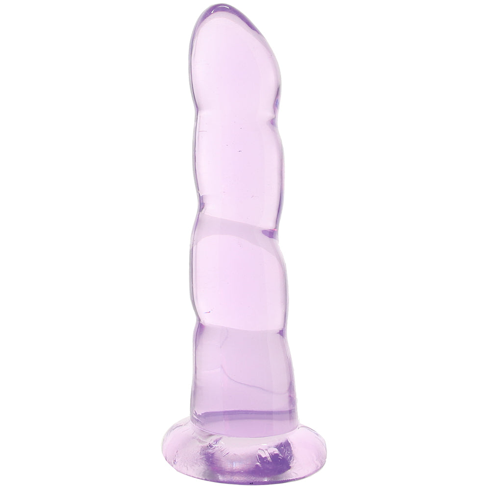 RealRock 7 Inch Ripply Dildo in Purple