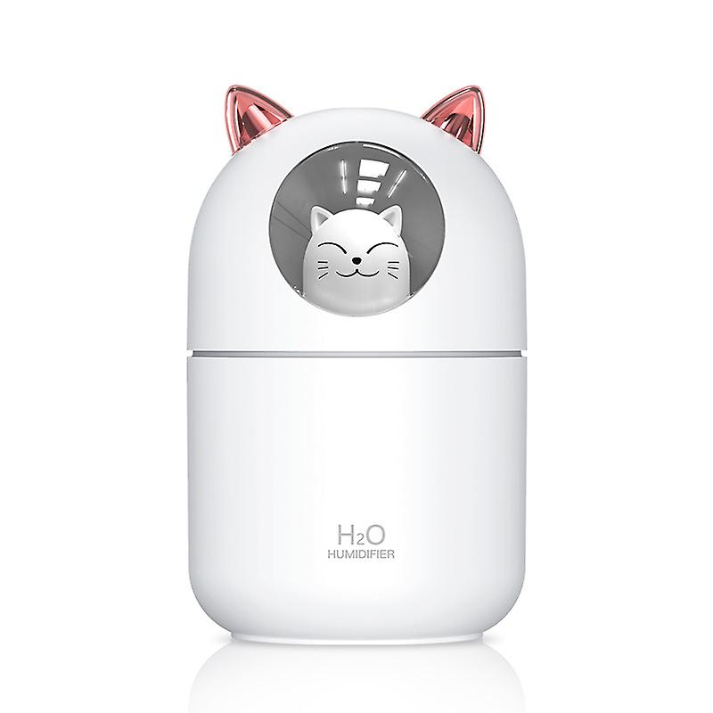 Cute Cat Humidifier Mini Usb Fragrance Humidifier Household Suitable For Car White