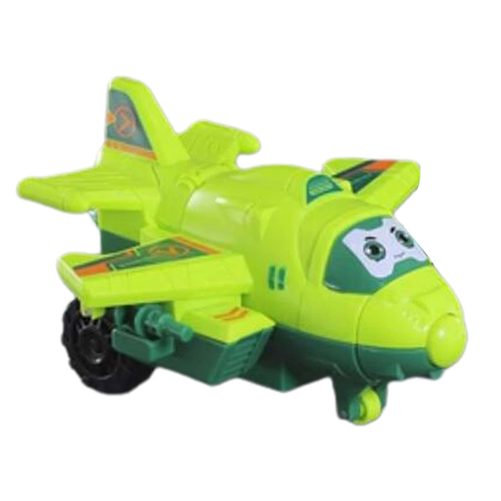 Deformation Robot Vechile Toys Transformable For Party Toy Travel Boys Girls Green Plane