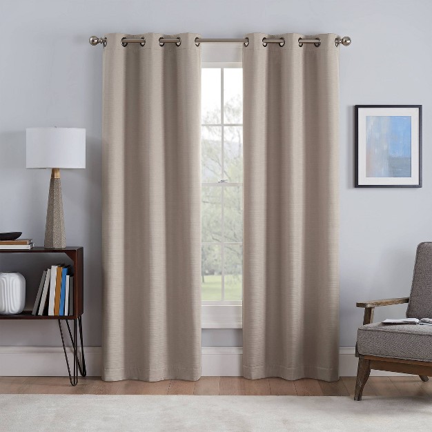 Set Of 2 Talisa Absolute Zero And Draft Blocker Blackout Curtain Panels Eclipse