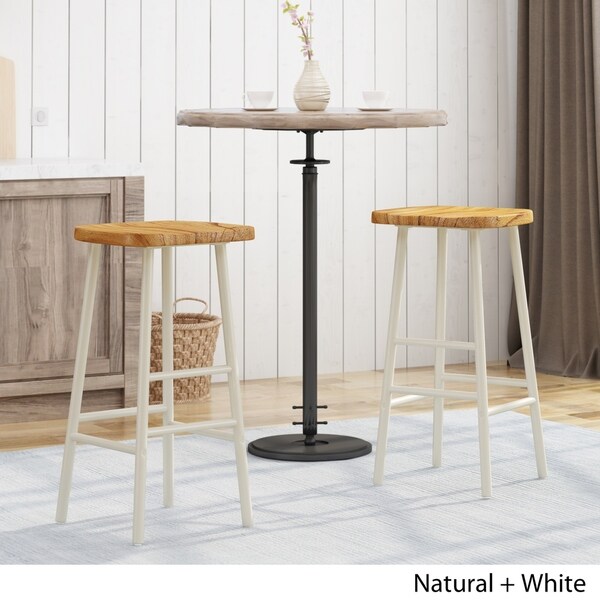 Merlyne Pine Bar Stools (Set of 2) by Christopher Knight Home