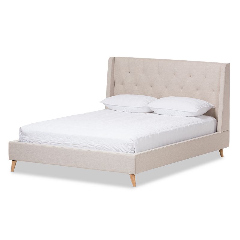 Baxton Studio Adelaide Tufted Platform Bed