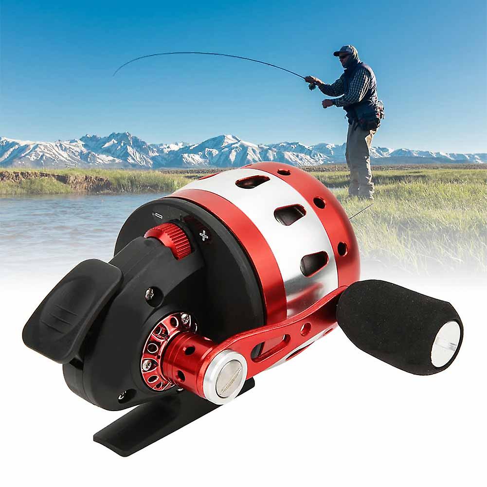 Aluminium Alloy Lightweight Baitcasting Fishing Reel 3.6:1 Fish Reels Wheel (red)