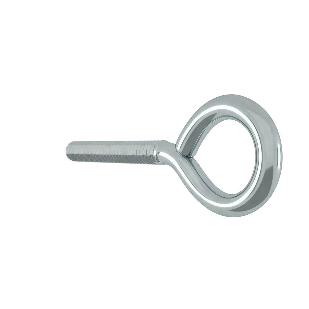 Everbilt 14 in. x 2-12 in. Zinc-Plated Steel Eye Bolts with Nuts (2-Pack) 816731