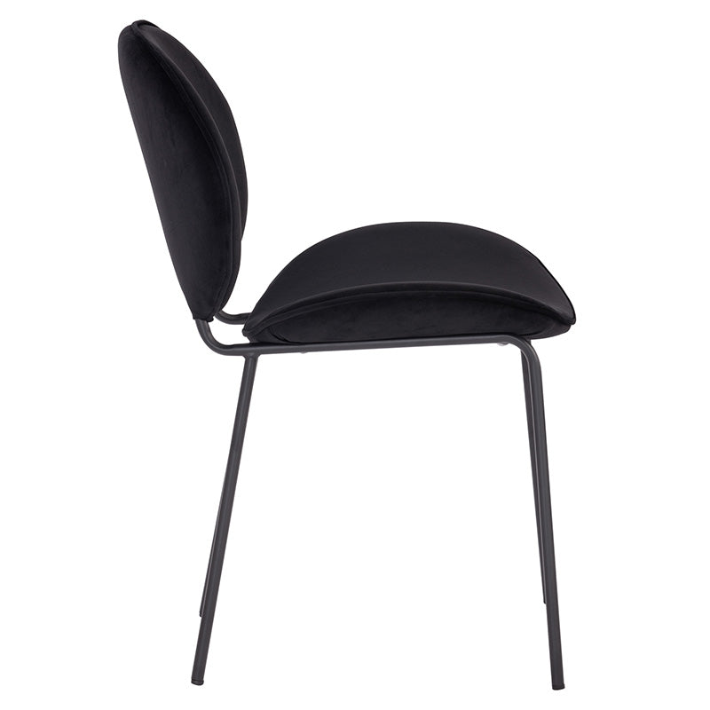 ORMER Dining Chair - Black Velvet