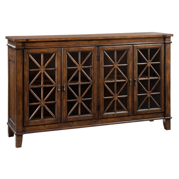 Hekman Furniture Brown Solid Wood Storage Entertainment Credenza