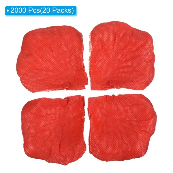 2000Pcs Artificial Rose Petals Silk Flower Decoration，Red