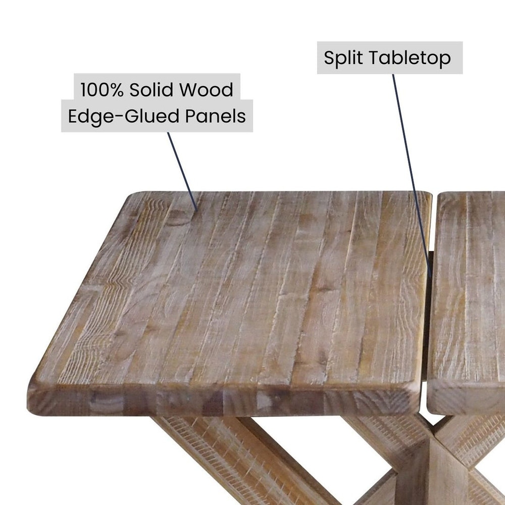 Grain Wood Furniture Montauk Trestle Table Solid Wood