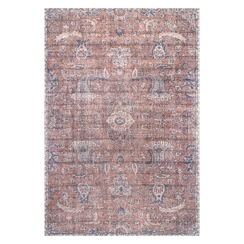 nuLoom Sariyah Printed Floral Flatweave Area Rug