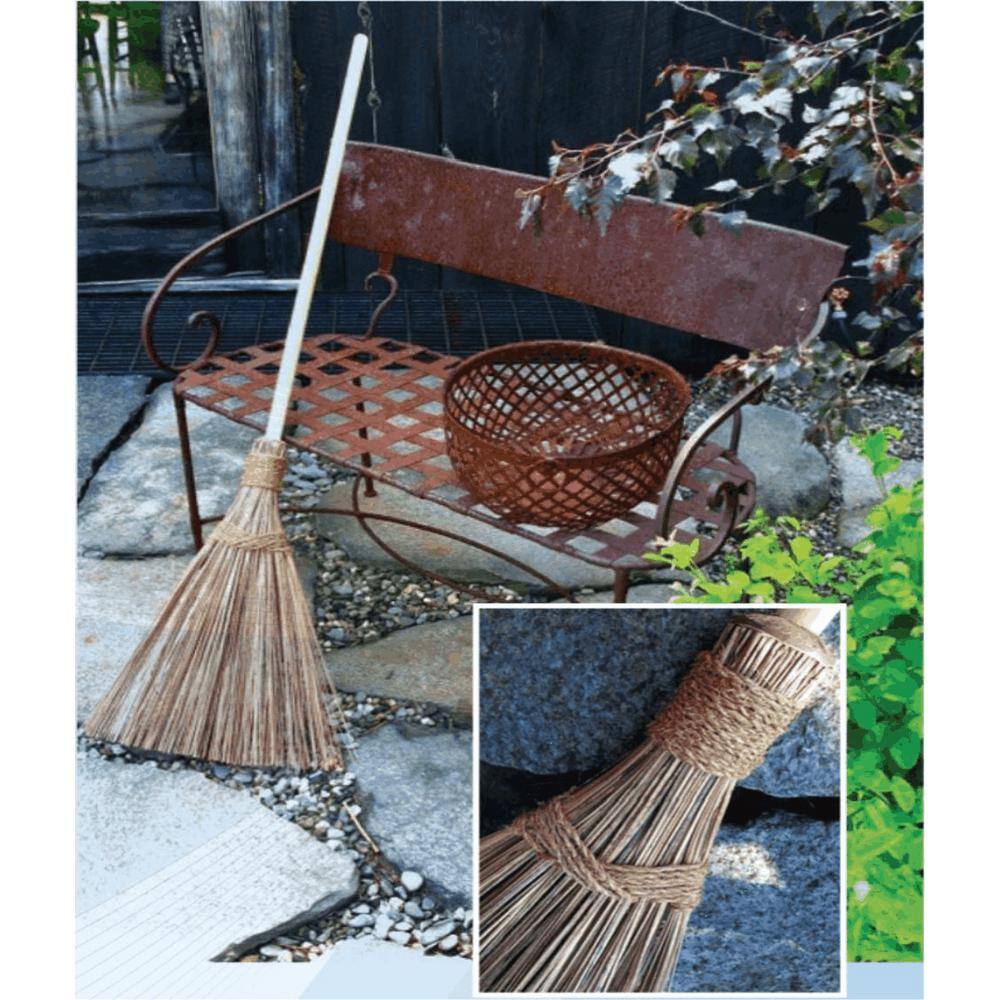 18 in. Multi-Surface Sturdy Outdoor Coconut Bristle Upright Garden Broom BR904