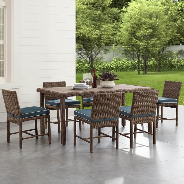 Crosley Bradenton 7Pc Outdoor Wicker Dining Set