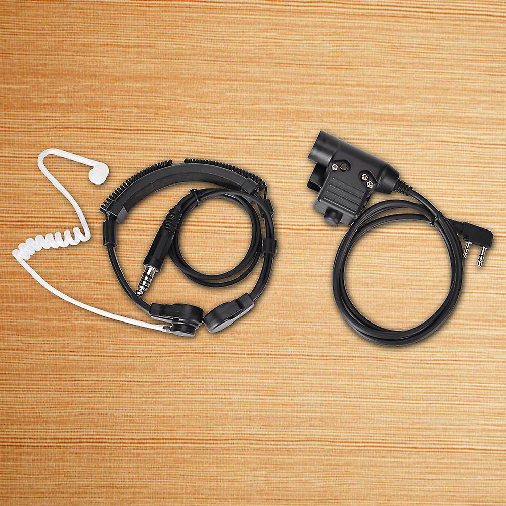 Throat Control Air Tube With U94 Military-grade Tactical Ptt Comfortable Walkie-talkie Headset