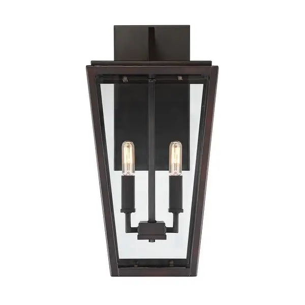 Savoy House Milton 2-Light Outdoor Wall Lantern in English Bronze