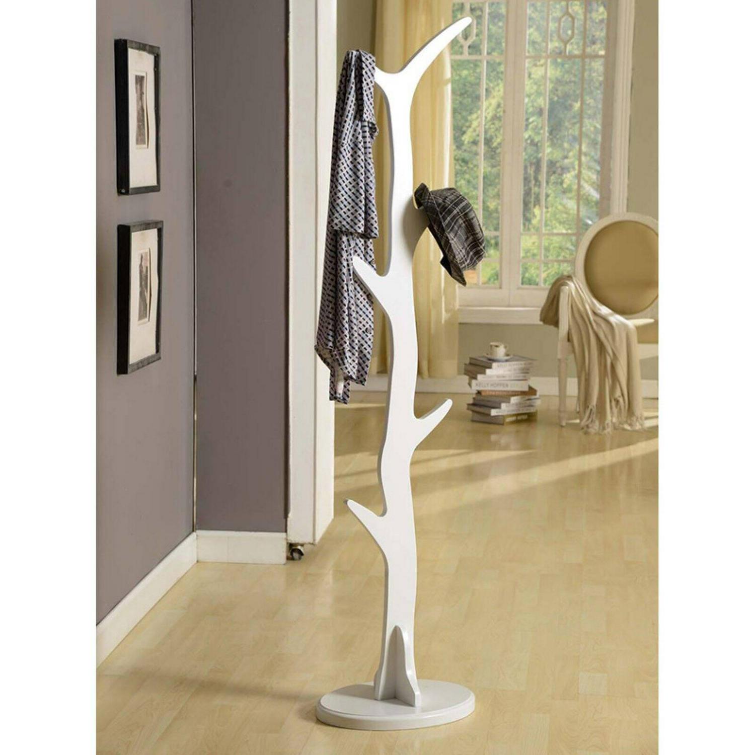 KandB Furniture Wooden Tree Coat Rack  65 H in.