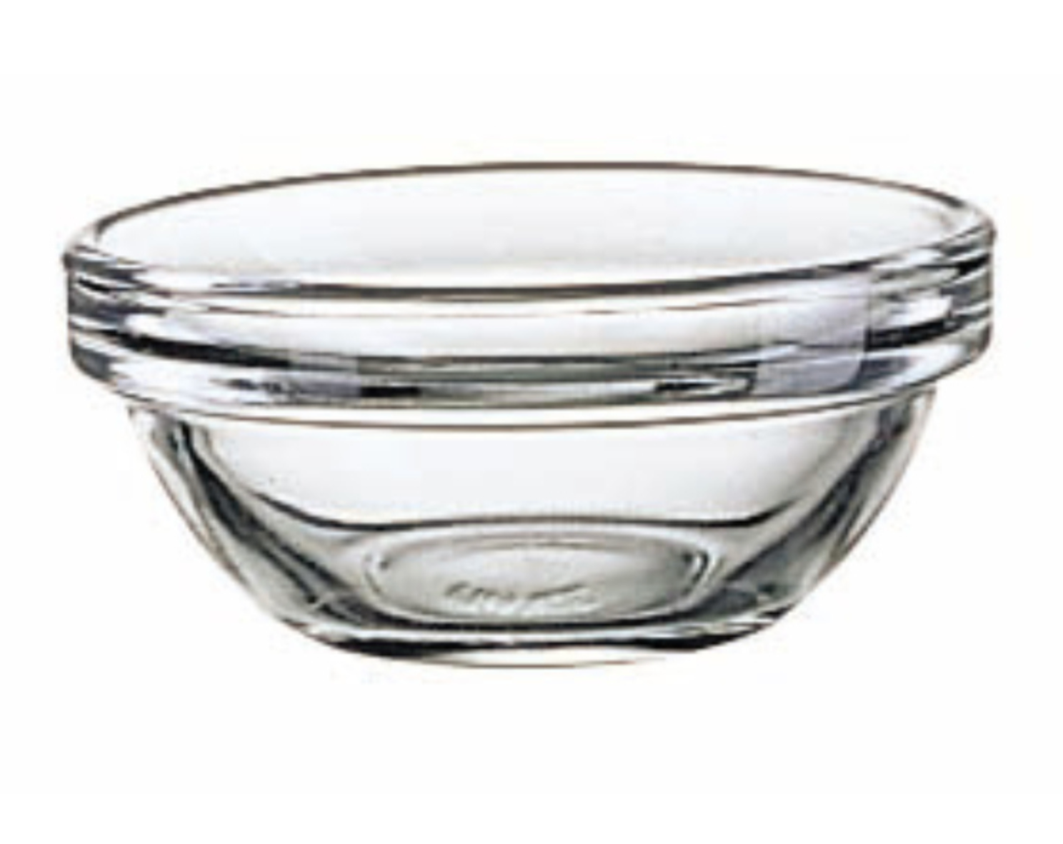 Luminarc Stackable Clear Glass Bowls 4 inch Diameter， Set of 6