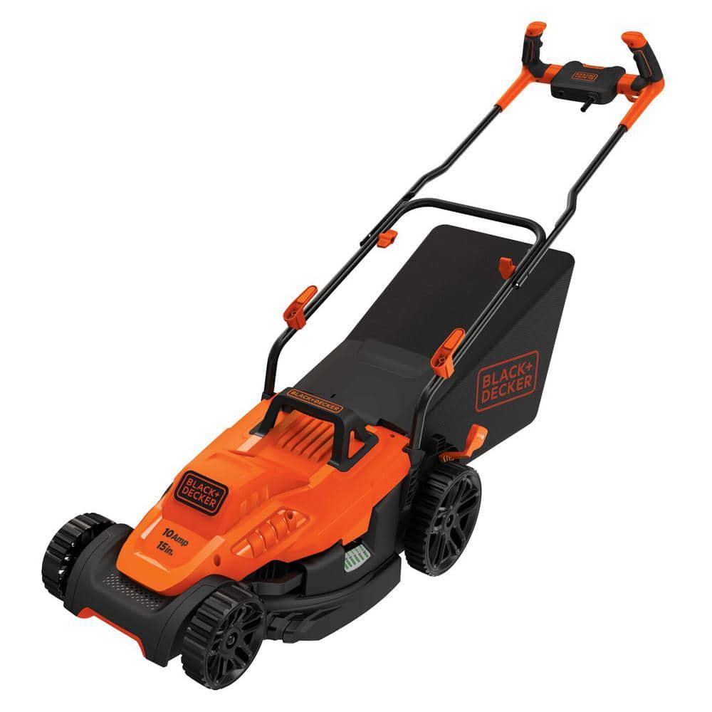 BLACKDECKER 15 in 10 AMP Corded Electric Walk Behind Push Lawn Mower