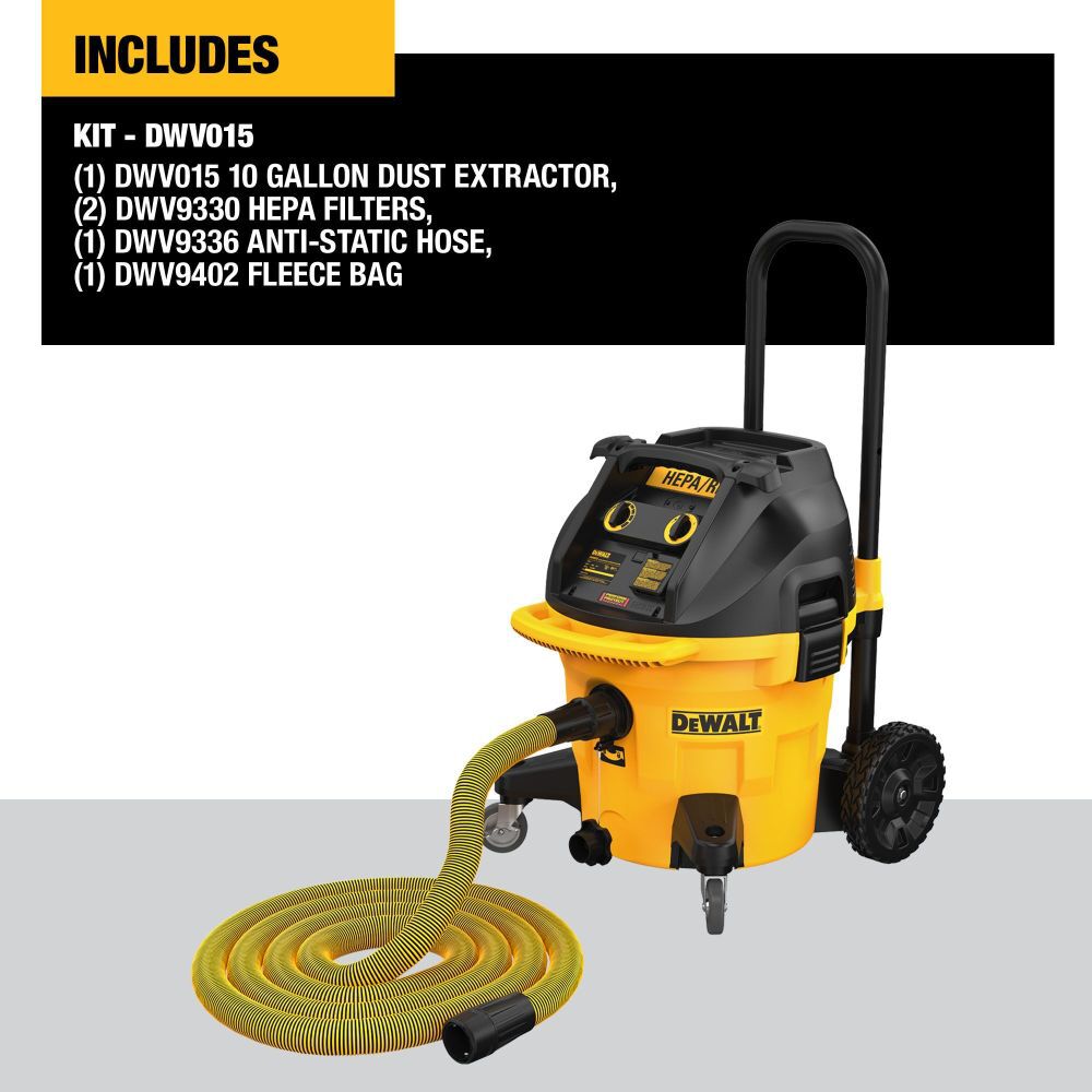 DEWALT 10 Gallon Dust Extractor DWV015 from DEWALT