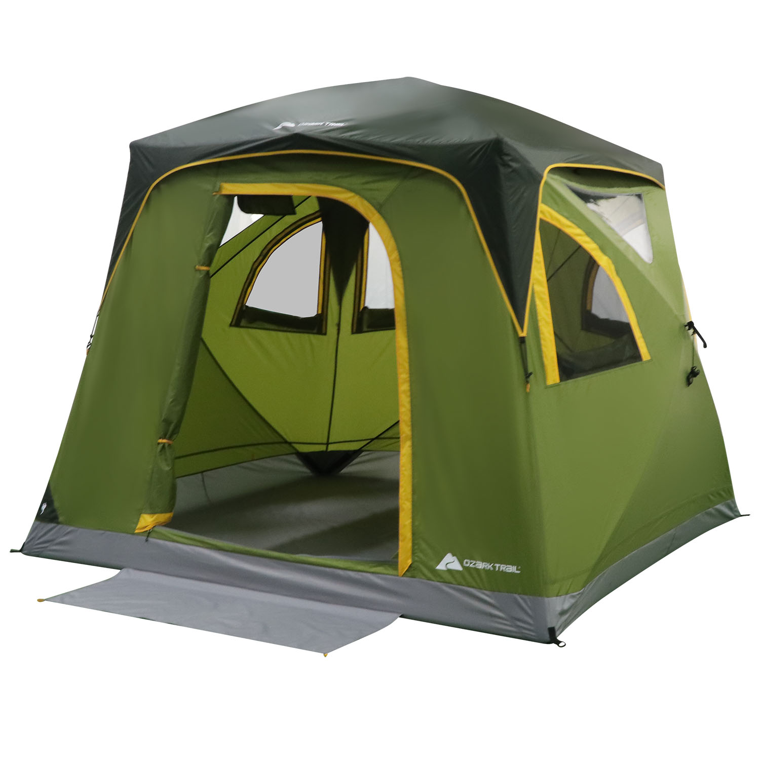 Ozark Trail 4-Person Instant Tent Pop up Hub Tent， Green