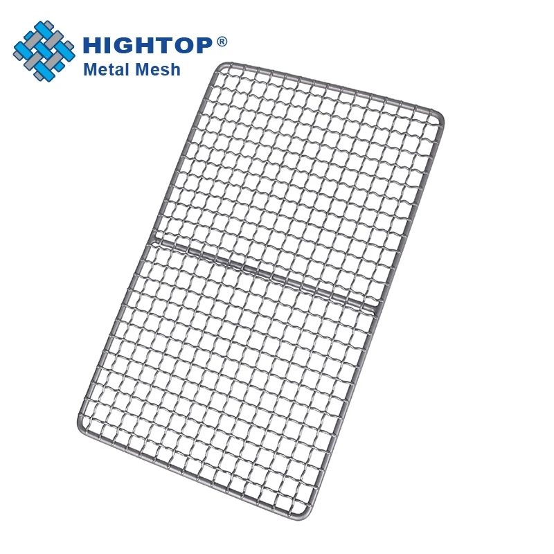 Heat Resistance Dustproof Titanium Charcoal BBQ Grill Plate For Backpacking Trips