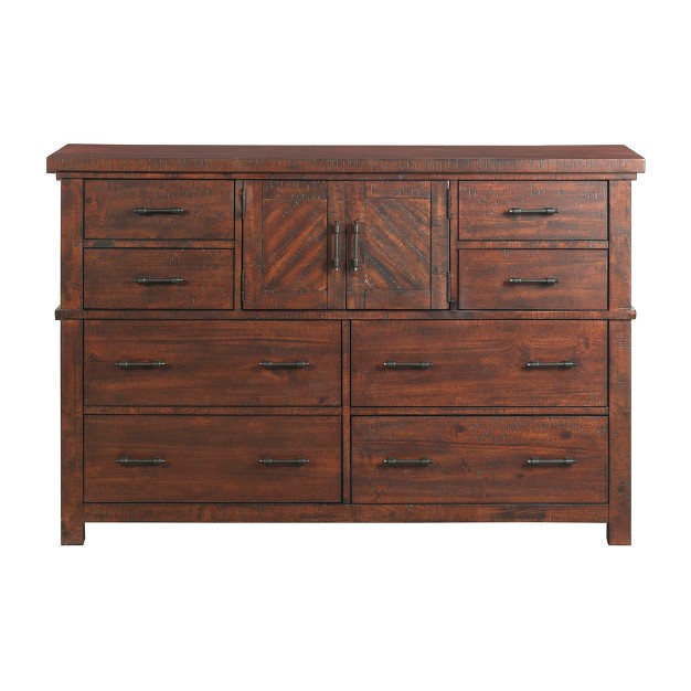 Dex Dresser Walnut Brown Picket House Furnishings