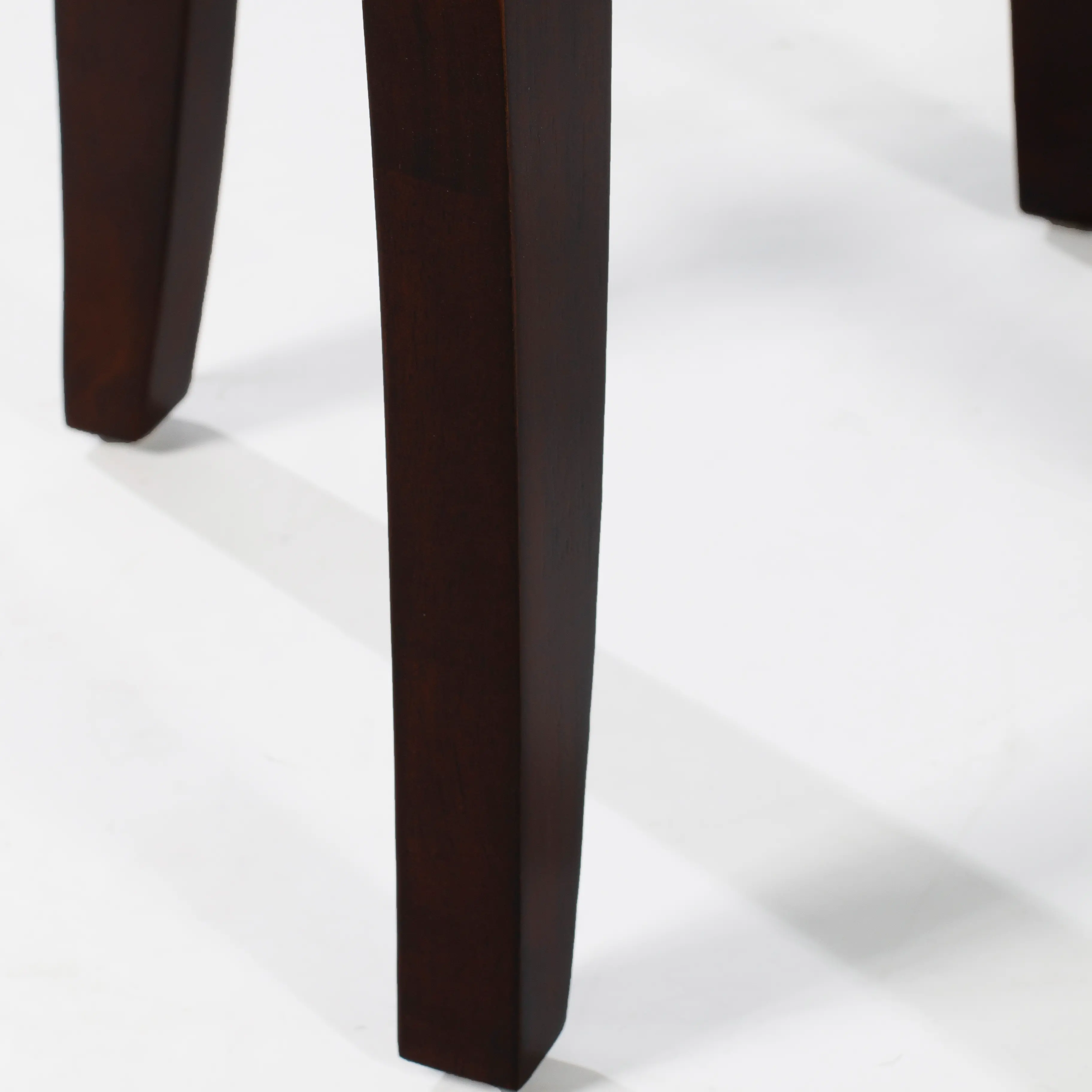 Leno Gray and Dark Espresso Vanity Stool