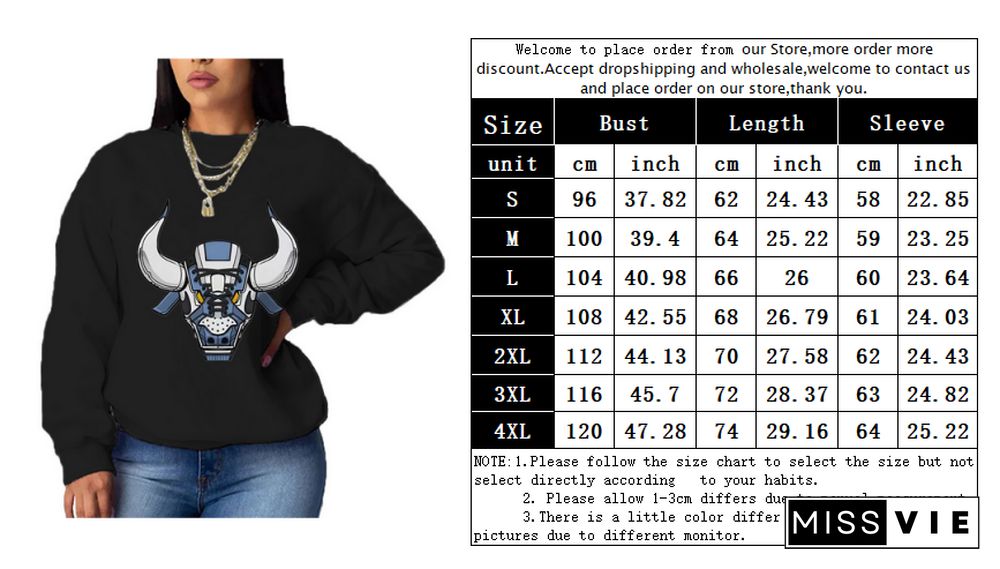 Fleece Long Sleeve O Neck Loose Sweatshirt