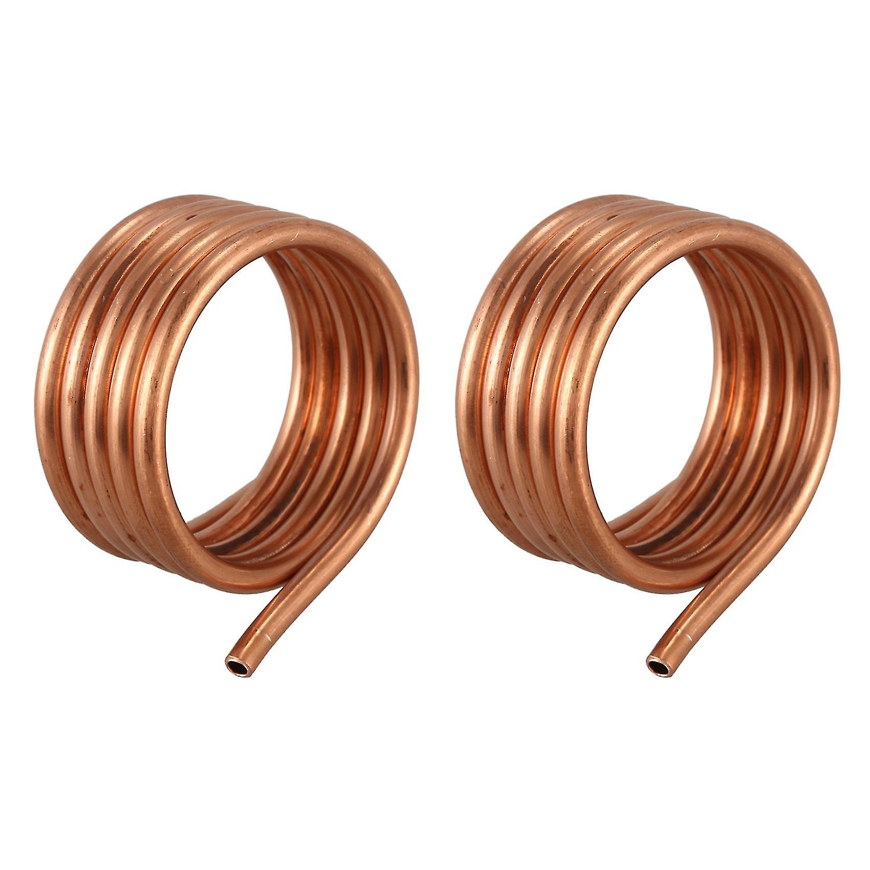 2x Water Cooling Pipes Tube Water Cooled Pure Copper Ring For 775 Brushed Rc Boat Motor