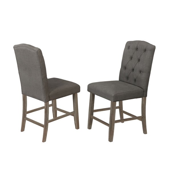 Best Quality Furniture Tufted Back Counter Height Dining Chairs (Set of 2)