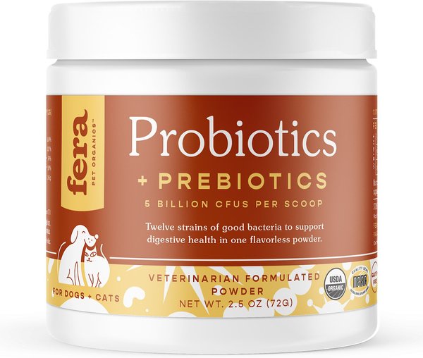 Fera Pet Organics Probiotics with Organic Prebiotics for Dogs and Cats