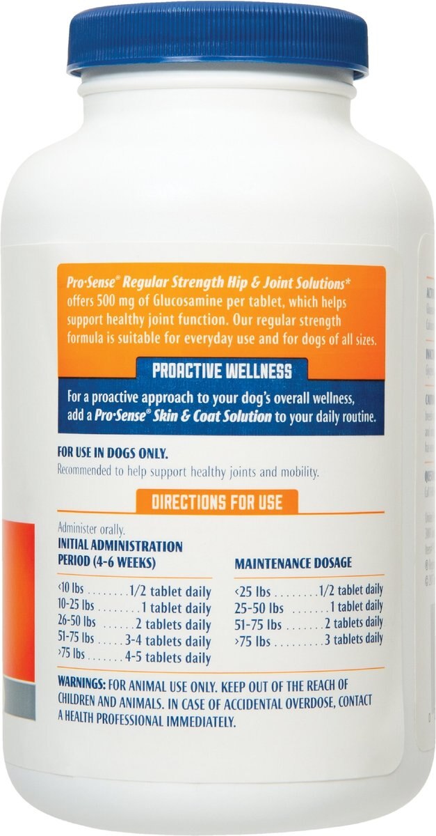 Pro-Sense Hip and Joint Solutions Regular Strength Chewable Tablets Joint Supplement for Dogs