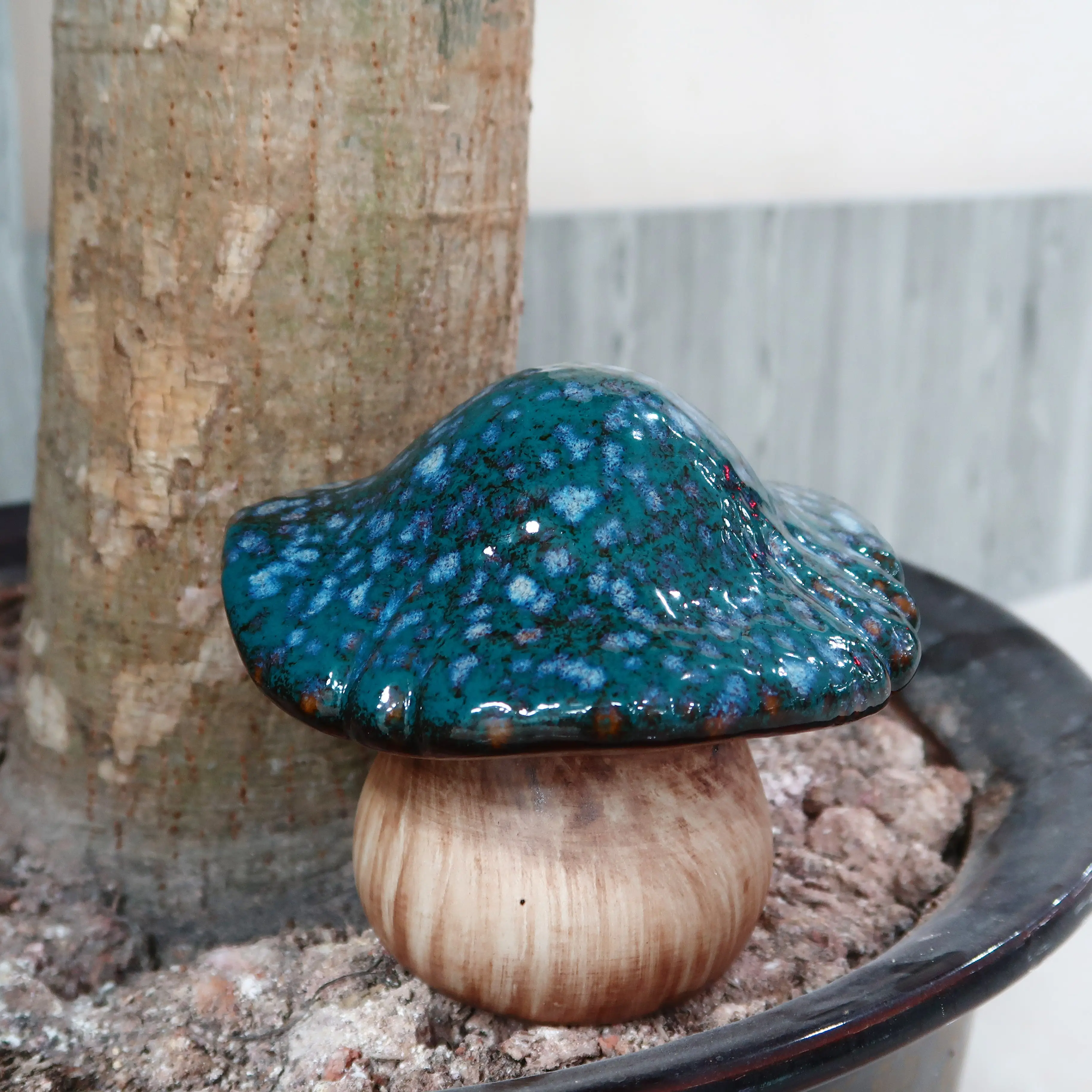 Modern Home Garden Scenery Mushroom Gift Wedding Decoration Supplies Garden Artificial Plant Ceramic Mushroom Ornament