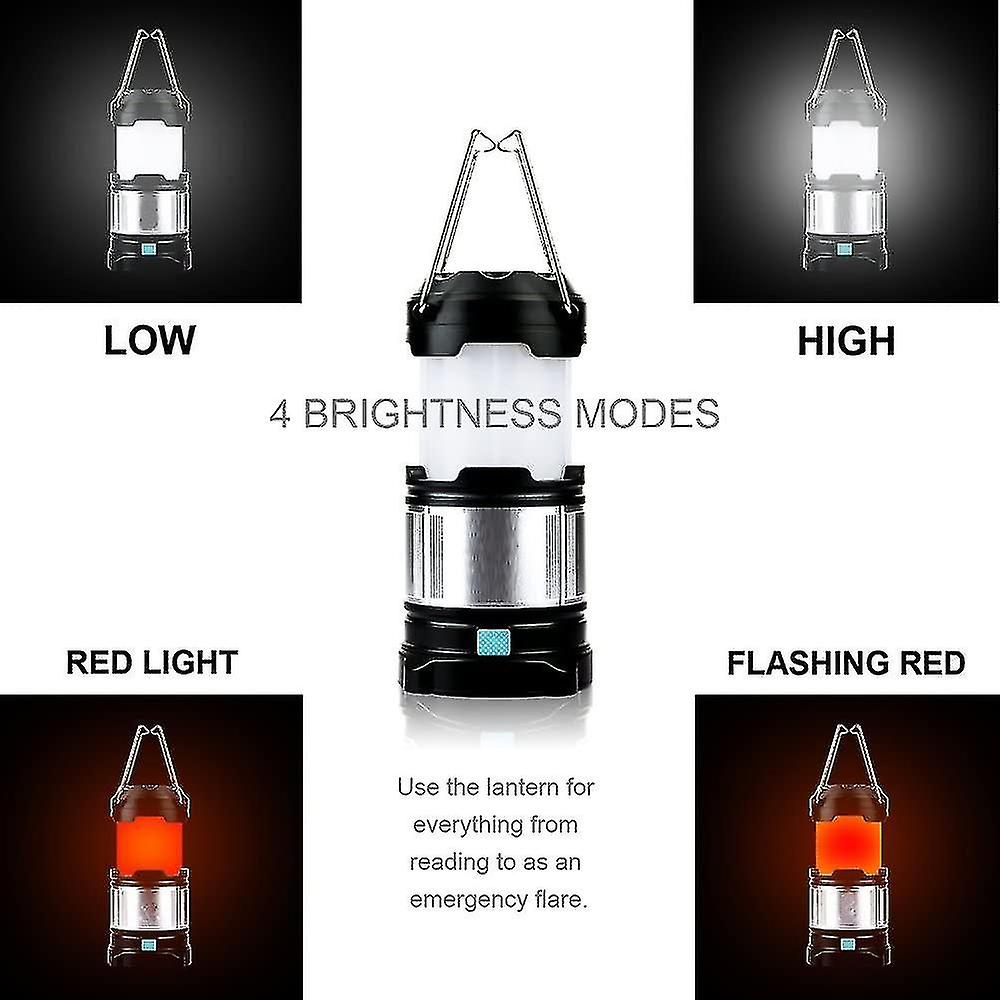 Ultimate Rechargeable Led Lantern And 4400mah Power Bank With 185 Lumens And 4 Brightness Modes