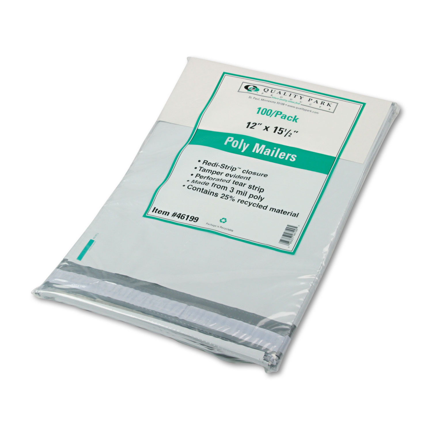 Redi-Strip Poly Mailer by Quality Parkandtrade; QUA46199