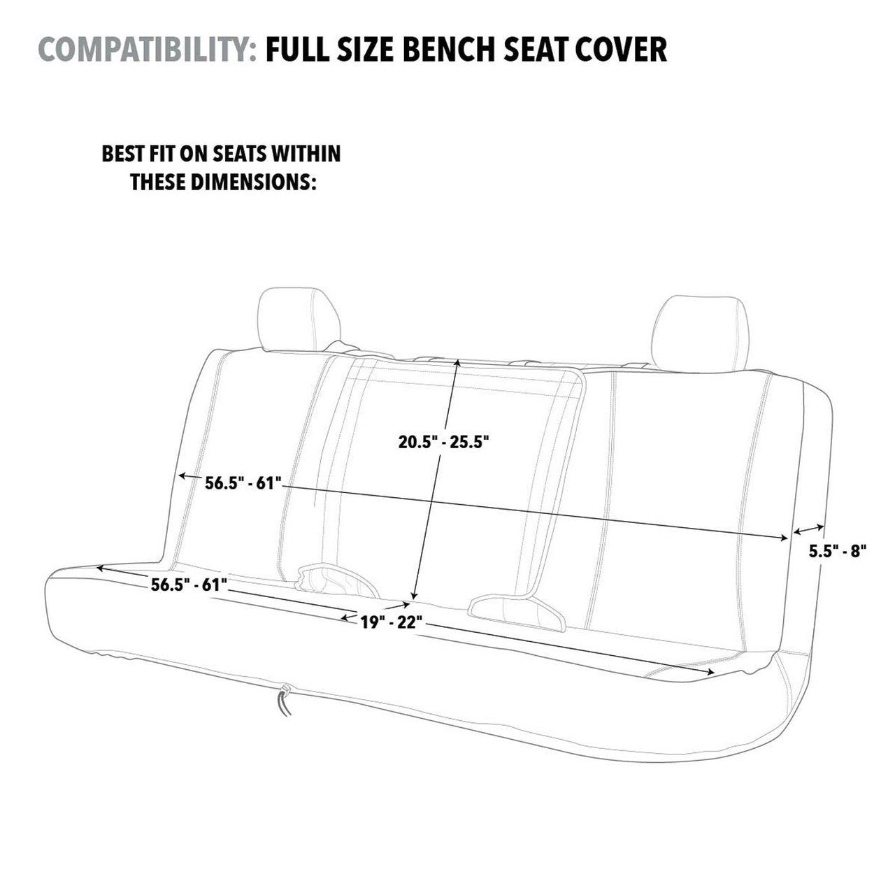 Realtree Edge Universal Switch Back Waterproof Bench Seat Cover for Trucks， SUVs and Cars