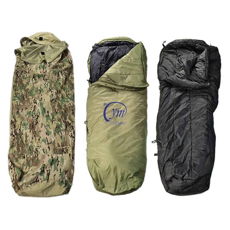 Outdoor Equipment Waterproof 3 In 1 Nylon Winter Camo Camping Tactical BIVY Sleeping Bag