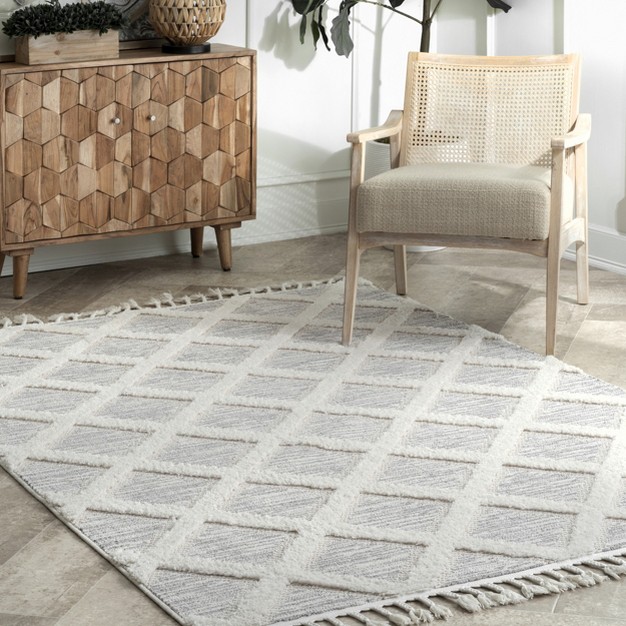 Nuloom Catalina Shaggy Trellis Area Rug