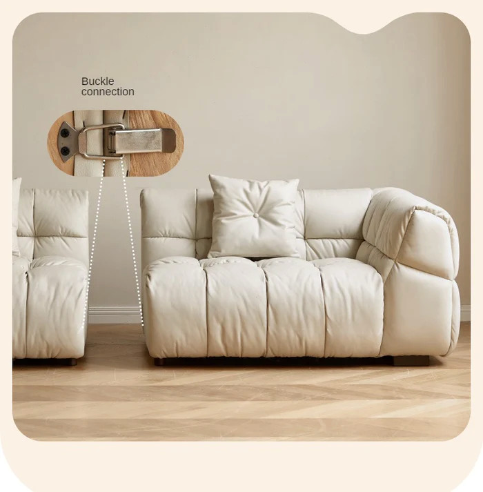 Oak Solid Wood Technology Cloth Sofa Cream wind   Transitional   Sofas   by GVAwood  Houzz