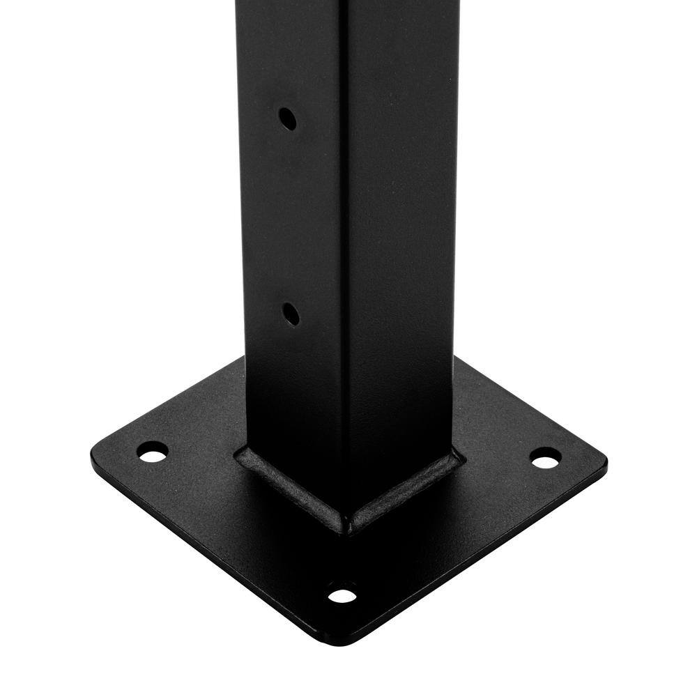 CityPost 6 ft. Deck Cable Railing 36 in. Base Mount Black CP-6-B-D