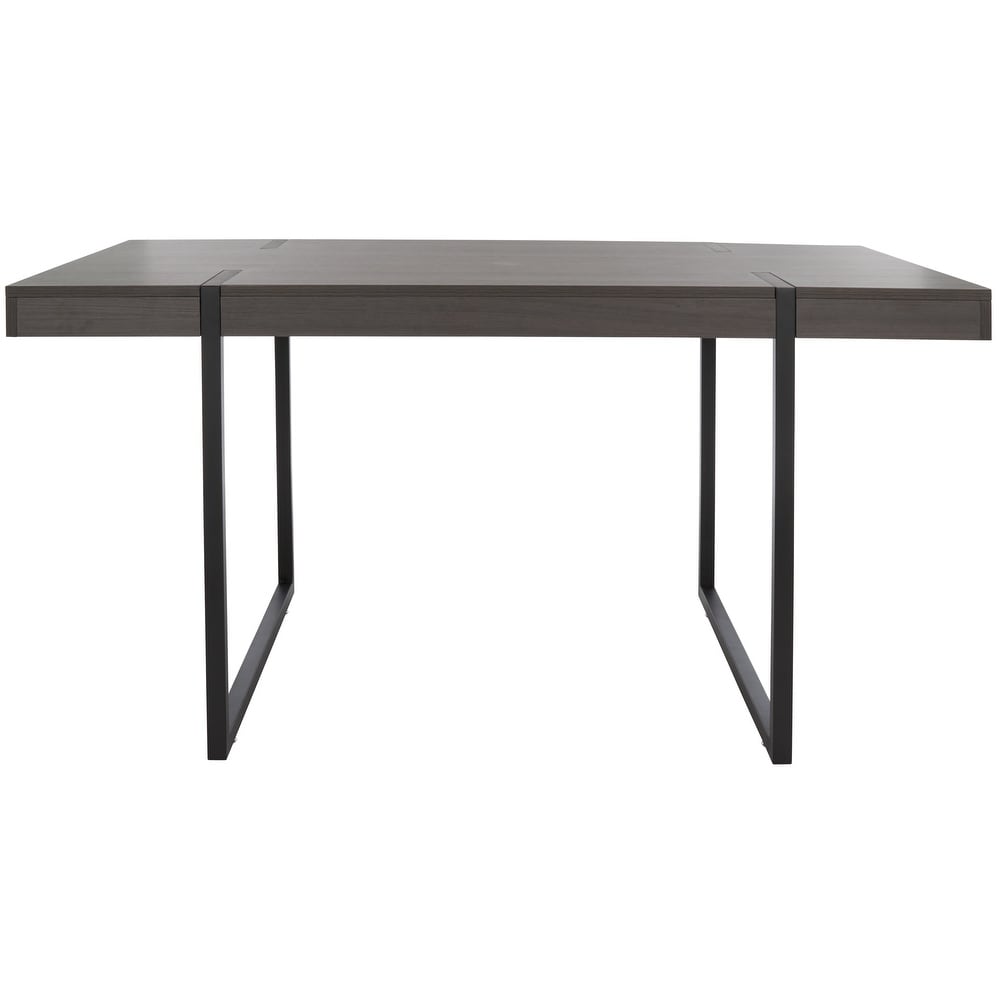 SAFAVIEH Cael Modern Industrial Farmhouse Dining Table   59 in. W x 33 in. D x 30 in. H